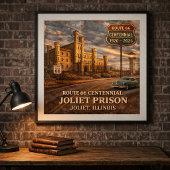 Joliet-Gefängnis Chicago Route 66 Poster