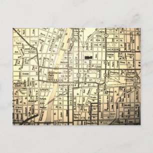 Joliet, IL Vintage Karte