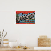 Joliet, Illinois - Große Buchstabenszenen Poster (Küche)