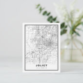 Joliet Map Postkarte (Stehend Vorderseite)