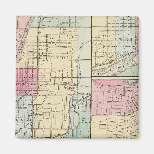 Joliet, Peru und Freeport Magnet (Vorne)