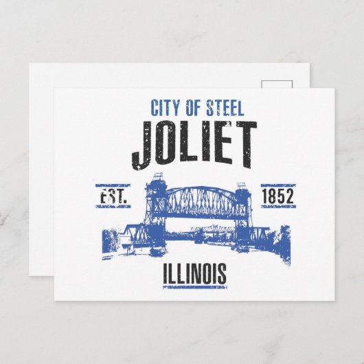 Joliet Postkarte (Vorne/Hinten)