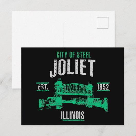 Joliet Postkarte (Vorne/Hinten)