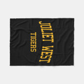 Joliet West High School Hs Joliet Il Retro Sports Fleecedecke (Vorderseite (Horizontal))