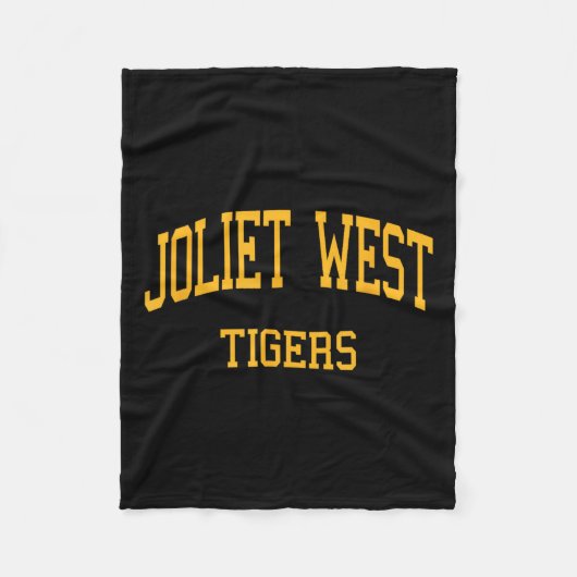 Joliet West High School Hs Joliet Il Retro Sports Fleecedecke (Vorderseite)