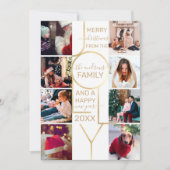 Jolite Quote Gold White Typografy Foto Weihnachten (Vorderseite)