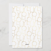 Jolite Quote Gold White Typografy Foto Weihnachten (Rückseite)