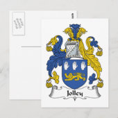Jolley Familienwappen Postkarte (Vorne/Hinten)