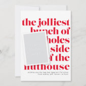 Jolliest Bunch Holiday Tradition Portrait Front Einladung (Vorderseite)