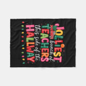 Jolliest Bunch Of Teachers This Side Of The Hallwa Fleecedecke (Vorderseite (Horizontal))