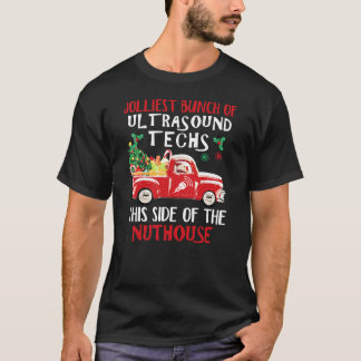 Jolliest Haufen von Ultraschallwellen Techs frohe T-Shirt