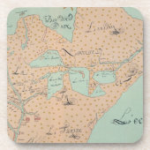 JOLLIET: NORDAMERIKA 1674 GETRÄNKEUNTERSETZER (Vorderseite)