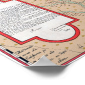 JOLLIET: NORDAMERIKA 1674 POSTER (Ecke)