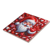 Jolly 3D Santa in Red Keramik Tiles Fliese (Seite)