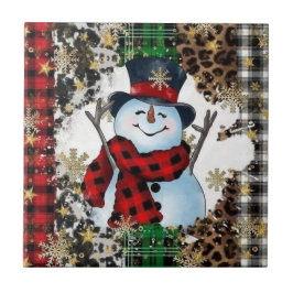 Jolly 3D Snowman Keramik Tiles Fliese