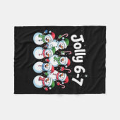 Jolly 6 7 Six Seven Meme Christmas Women Men Kids Fleecedecke (Vorderseite (Horizontal))