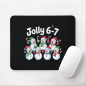Jolly 6 7 Six Seven Meme Christmas Women Men Kids Mousepad (Mit Mouse)