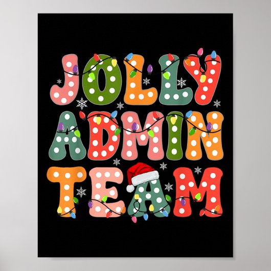 Jolly Admin Team Christmas Administration Team Poster (Vorne)