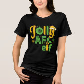 Jolly AF Elf Tri-Blend Shirt (Vorderseite)