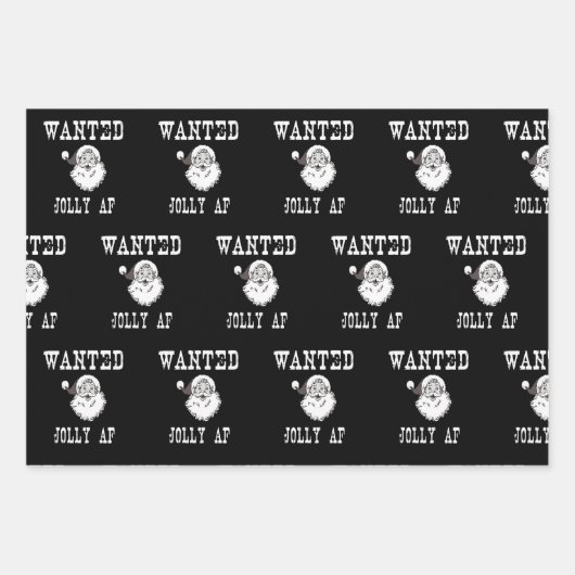 Jolly AF Funny Christmas Set Geschenkpapier Set (Vorderseite 3)