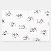 Jolly AF Funny Christmas Set Wrapping Paper Sheets Geschenkpapier Set (Vorderseite 2)