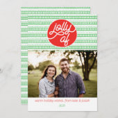 Jolly AF Holiday Foto Card Feiertagskarte (Vorne/Hinten)