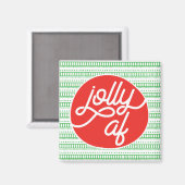 Jolly AF Holiday Magnet (Vorderseite/Rückseite)
