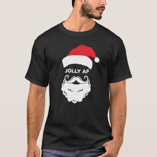 Jolly AF lustige Weihnachtsfeiertage T-Shirt (Vorderseite)