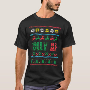 Jolly AF Shirt Ugly Christmas Offensive Spaß Gesch