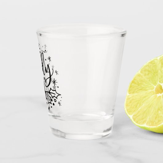 Jolly AF | Spaß Weihnachten trinken Spaß Schnapsglas (Rechts)