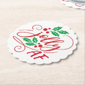 Jolly AF Weihnachtsgetränk Spaß Untersetzer (angewinkelt)