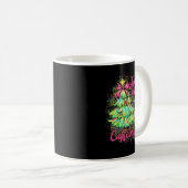 Jolly And Caffeinated Christmas Tree Coquette Bow  Kaffeetasse (VorderseiteRechts)