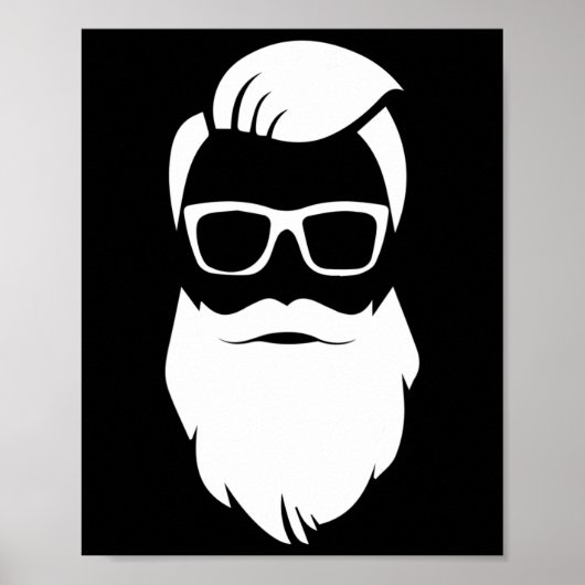 Jolly Angesagt Hipster Weihnachtsgeschenk Poster (Vorne)