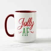 Jolly As F*** Funny Christmas Spirits Geschenk Tasse (Links)