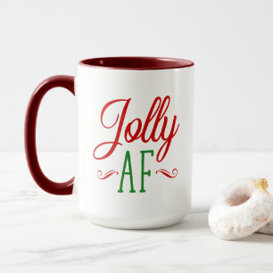 Jolly As F*** Funny Christmas Spirits Geschenk Tasse
