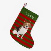 Jolly Beagle Personalisiert Kleiner WeihnachtsStru Weihnachtsstrumpf (Vorderansicht (hängend))