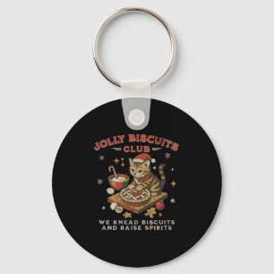 Jolly Biscuits Club _ Vintage Weihnachtskatze Bake Schlüsselanhänger