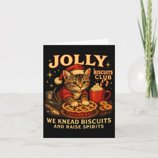 Jolly Biscuits Club We Knead Cat Xmas  Karte (Vorderseite)