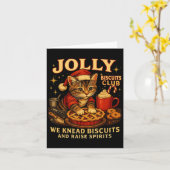 Jolly Biscuits Club We Knead Cat Xmas  Karte (Gelbe Blume)