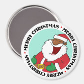 Jolly Black Saint Nicholas 2 Magnet (Vorderseite/Rückseite)