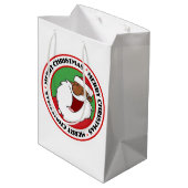 Jolly Black Saint Nicholas 2 Mittlere Geschenktüte (Rückseite Schrägansicht)