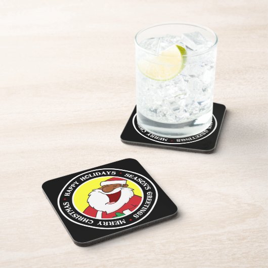 Jolly Black Saint Nicholas Untersetzer (Rechte Seite)