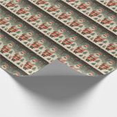 Jolly Black Santa mit Cat Geschenkpapier (Ecke)