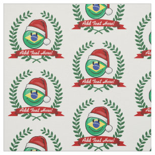 Jolly Brazilian Flag Weihnachtsstil Stoff