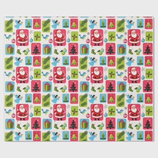 Jolly & Bright: Santa & Friends Geschenkpapier (Flach)