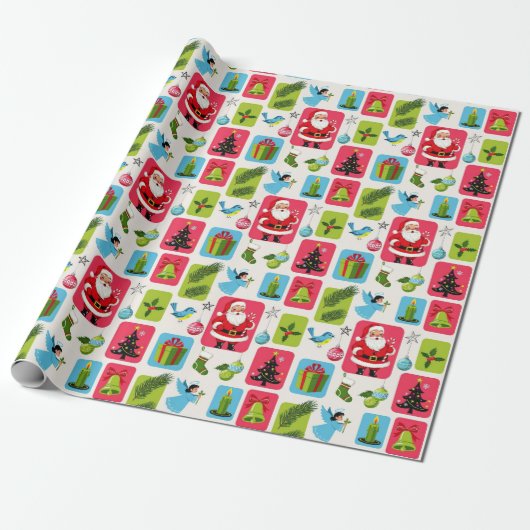 Jolly & Bright: Santa & Friends Geschenkpapier (Ungerollt)