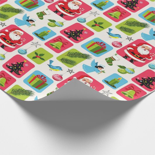 Jolly & Bright: Santa & Friends Geschenkpapier (Ecke)