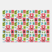 Jolly & Bright: Santa & Friends Geschenkpapier Set (Vorderseite 3)