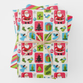 Jolly & Bright: Santa & Friends Geschenkpapier Set (Beispiel)