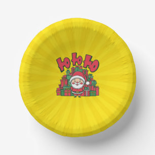 Jolly Cartoon Santa Christmas-67748 Pappteller